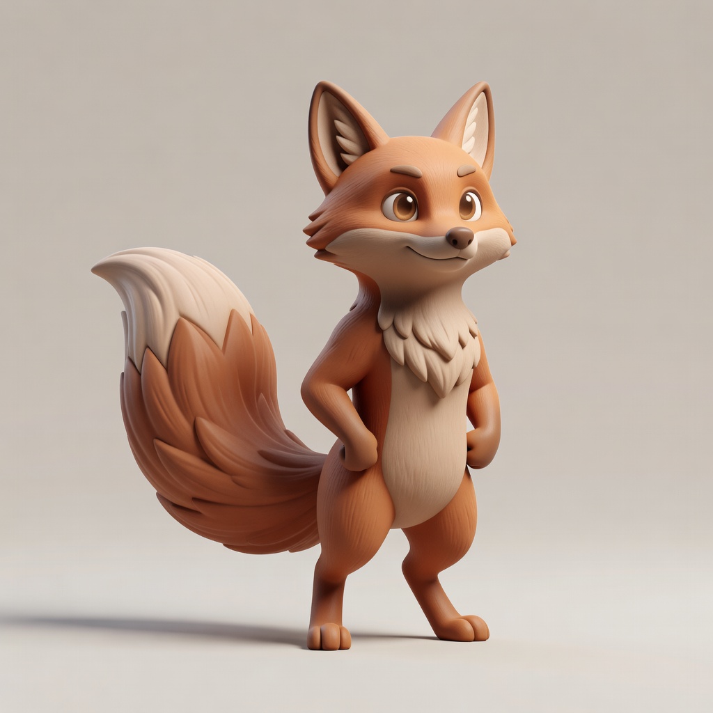 Fox mascot for Iron and Flow Gym